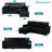 Gadalia L-Shaped Velvet Sleeper Sofa Reversible couch Pull Out Couch with storage chaise-20531762