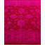 Tapis unique noué à la main Rachal - rose, 4 pi 1 po x 6 pi 1 po