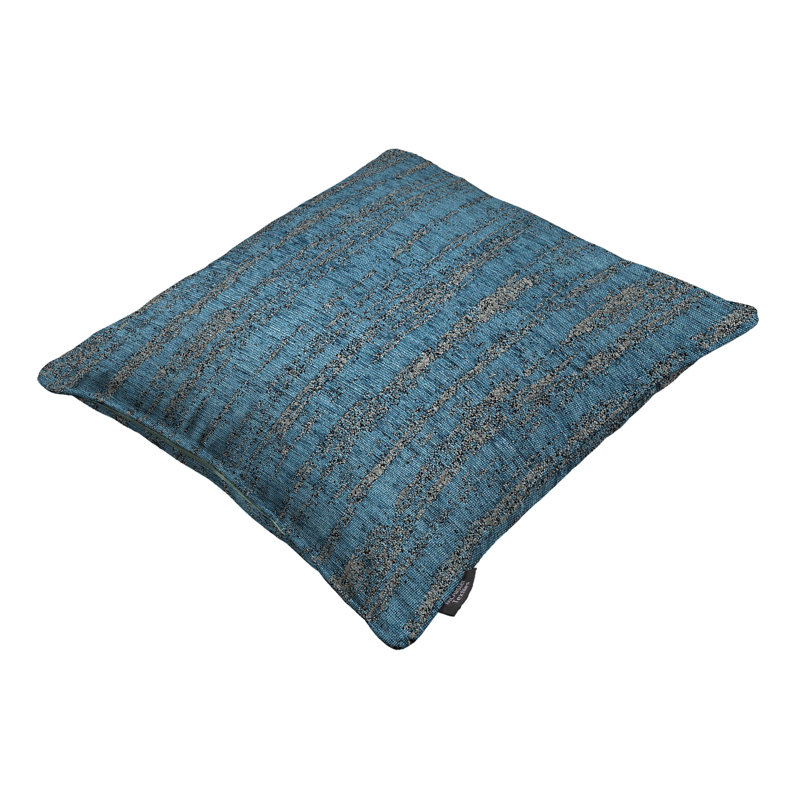 Danyale Abstract Square Cushion, Denim Blue