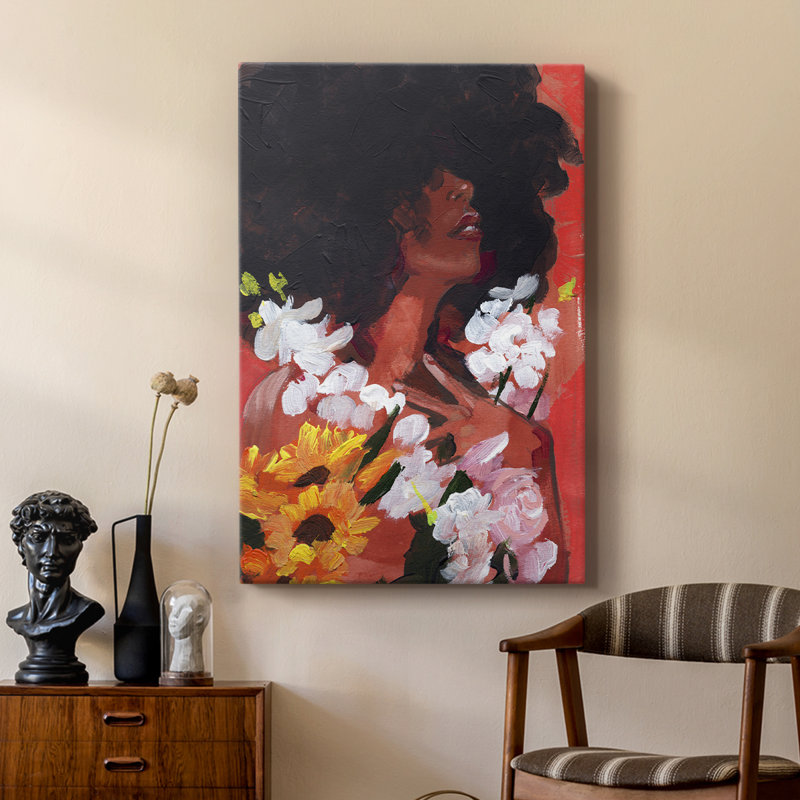 À travers les fleurs II - galerie sur mesure, H 18 po x l 12 po