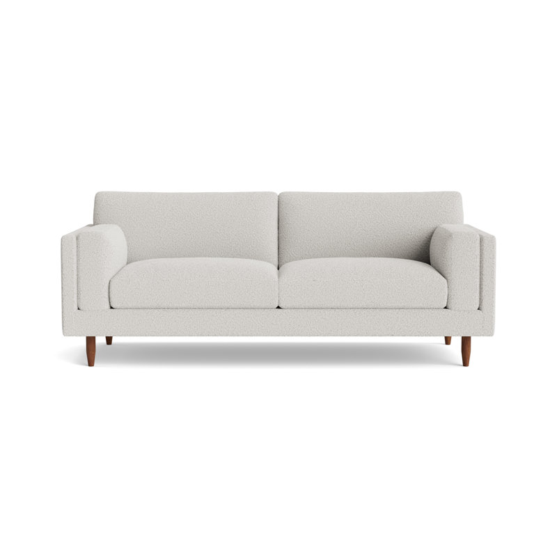 Skinny Fat Loveseat (70"), 85" W, Performance Velvet - Nutmeg