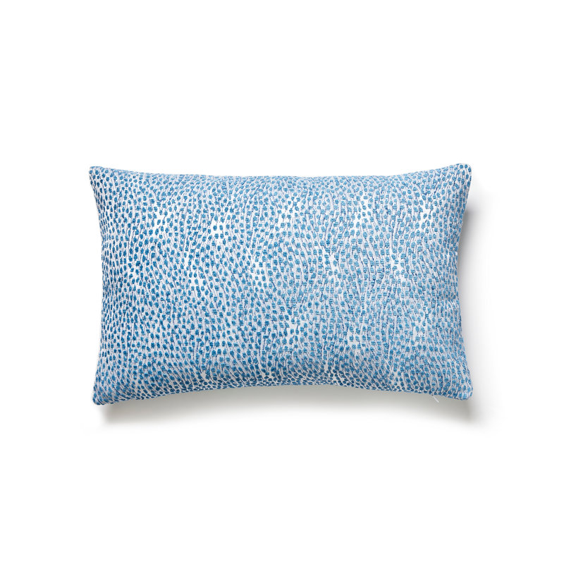 Flurry Lumbar Pillow Cover & Insert, Ciel