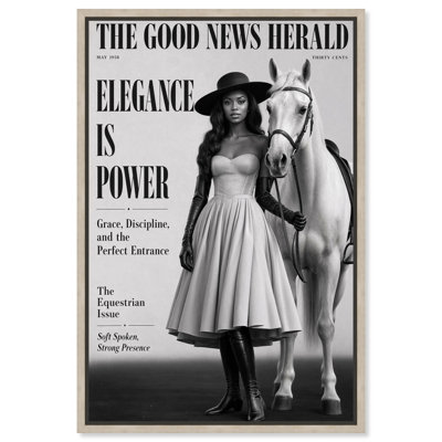 «Good News Herald II», reproduction d'art sur toile encadrée par Glam