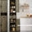 69" H Tall Storage Cabinet With 2 Barn Doors & 1 Drawer. Grey Color, Adjustable Shelves, For Bathroom, Living Room, Entryway, Kitchen Bathroom And Drawer, Compact Kitchen, Ample Capacity-1597662460