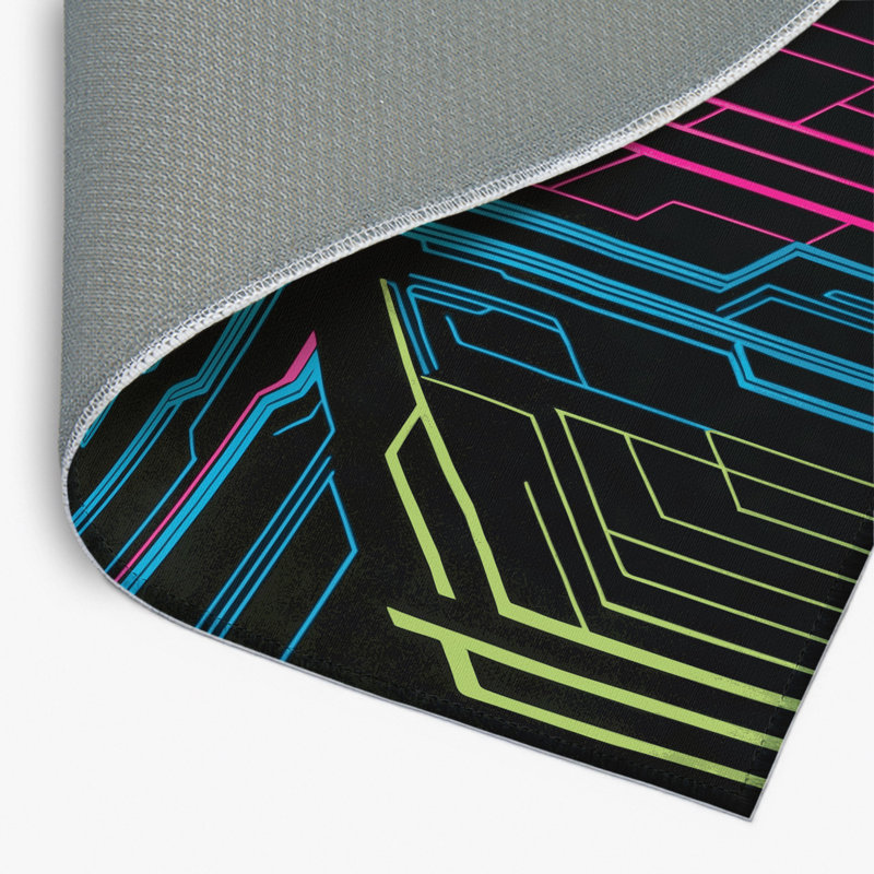 Tapis intérieur et extérieur Pixelated Prism, Rectangle 5 pi x 7 pi