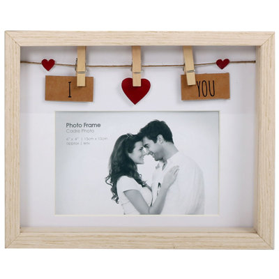 Bruni Brown Wood Picture Frame with Mat