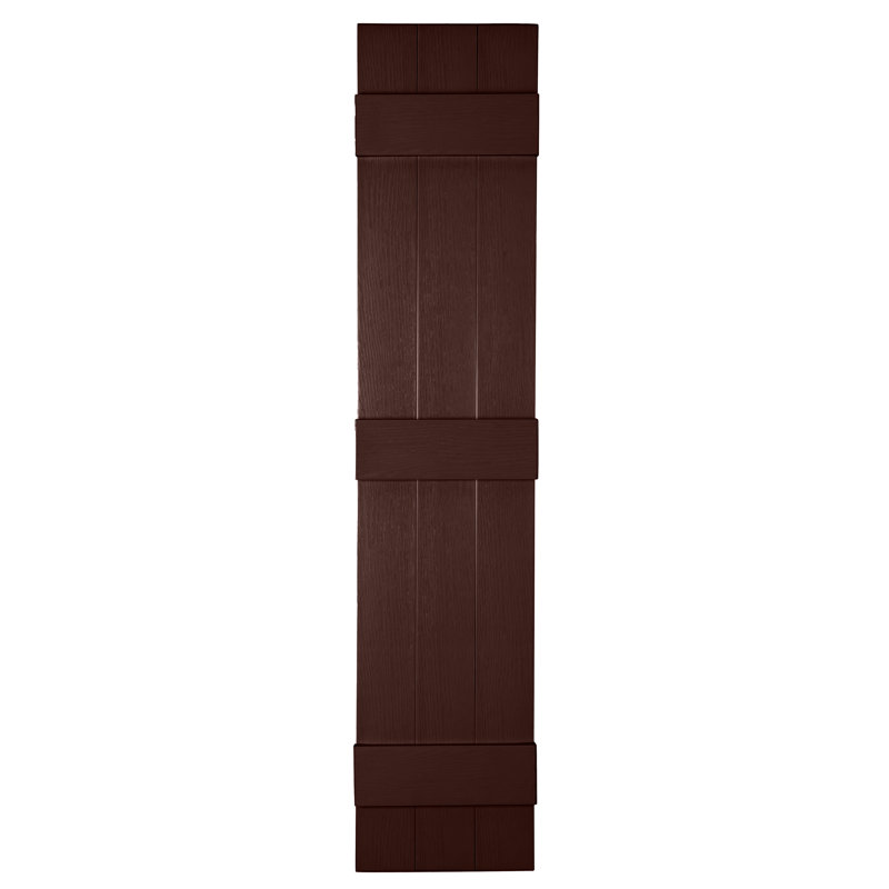 Persiennes personnalisées fermées à 3 planches, Bourgogne, 57"