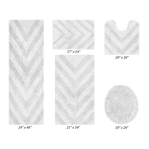 Wayfair | Chevron Bath Rugs & Mats You'll Love in 2023