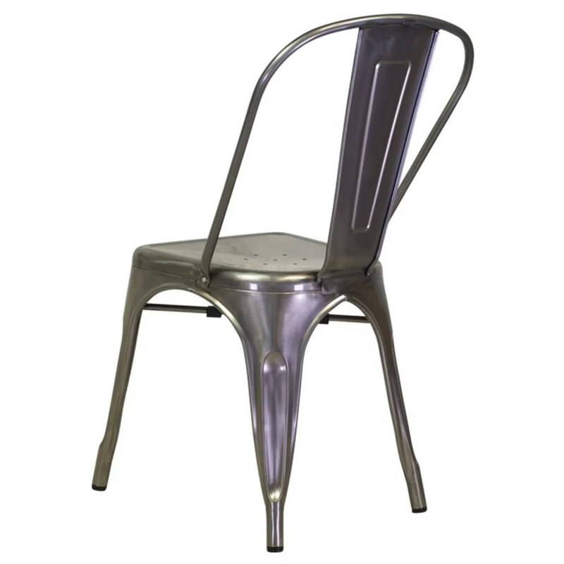 Chaise de salle à manger en métal
