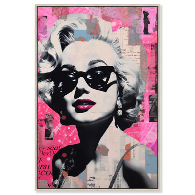 Star Collage Style Canvas Retro Art Prints by Art Remedy