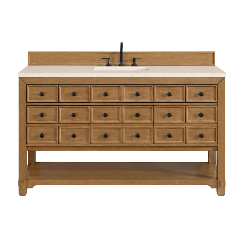 Malibu 60'' W Single Vanity, Eternal Jasmine Pearl, Widespread