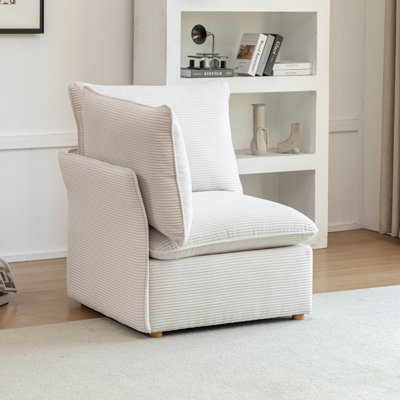 Hepworth Corduroy Corner Chair With Two Cushions