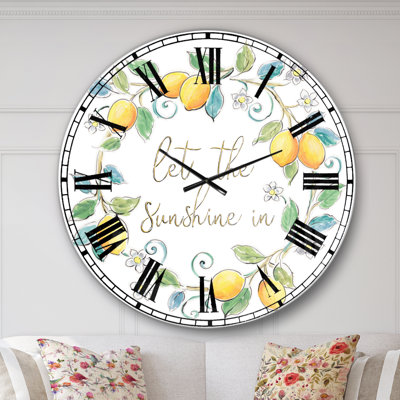 Horloge murale surdimensionnée Mediterranean Breeze XII