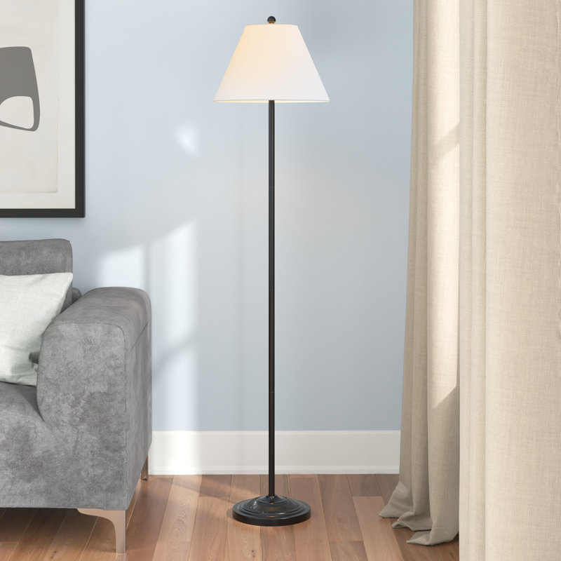 Lampe sur pied 68 po Anjelita, Noir