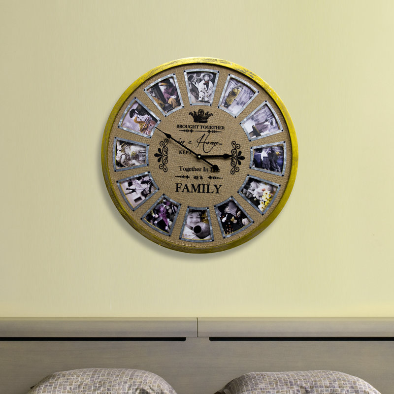 Très grande horloge murale 23,5 po