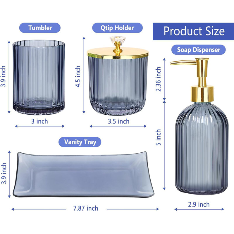 Bathroom accessory set