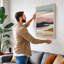 Layered Horizons Minimalist - Wrapped Canvas-698805417-698805457