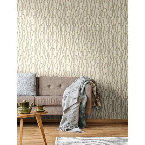 Mercer41 Analeese Peel & Stick Geometric Wallpaper & Reviews | Wayfair