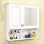 Armoire de salle de bain murale avec miroir et rangement réglable-469548996