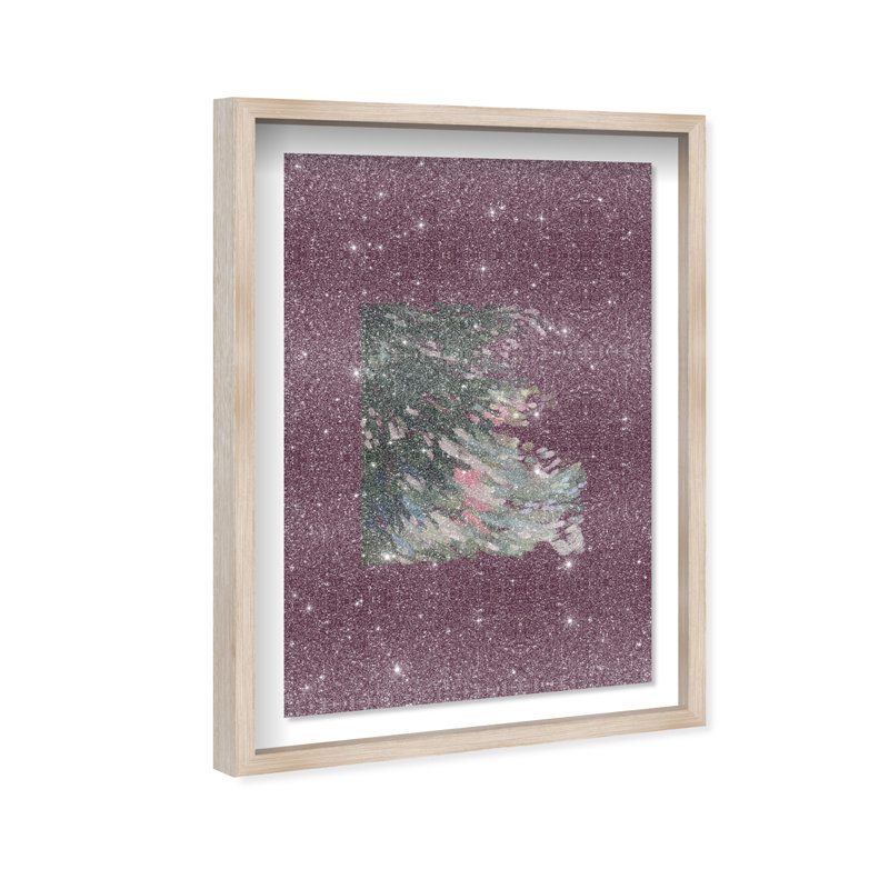 Falling Delicately Print by Oliver Gal, 21.5"H x 31.5"W, Natural Oak Shadowbox