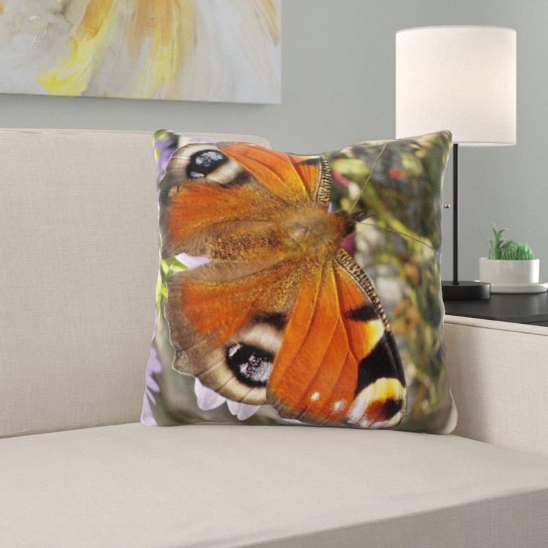 Coussin de papillon peacock