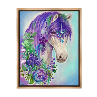 «Horse With Floral Garland» par Carla Daly sur toile