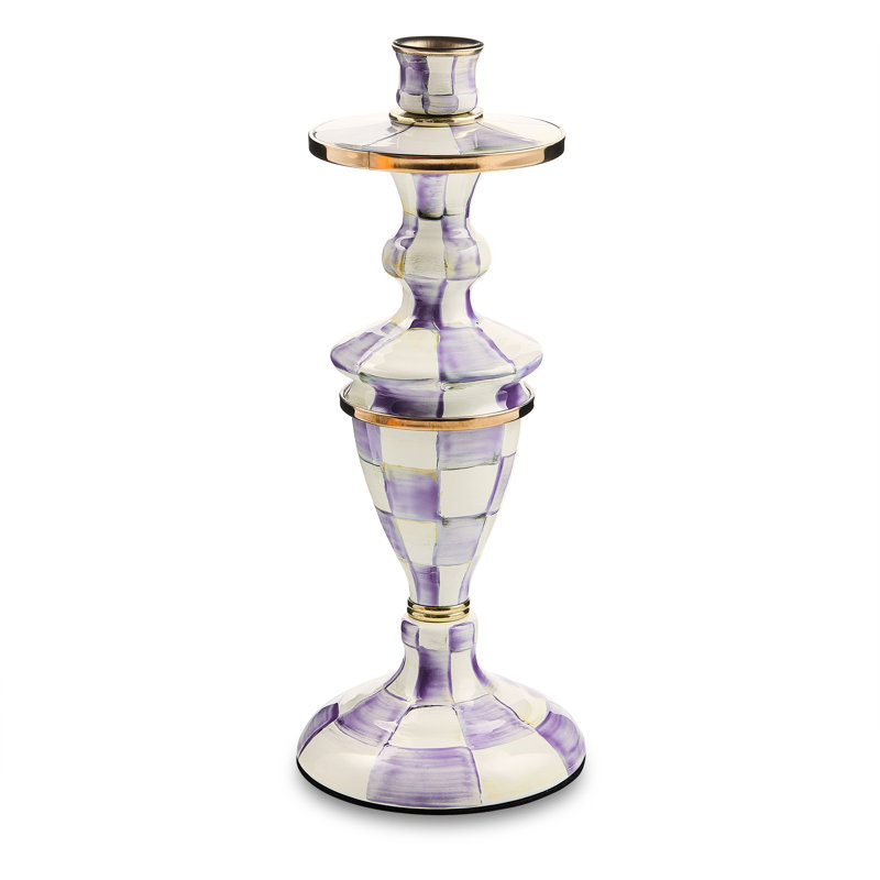 Violet Check Candlestick