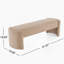 Élégant et simple banc de repose-pieds en forme de chameau clair