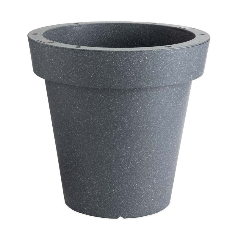 Outdoor Fiberglass Planter With Solar Lights
