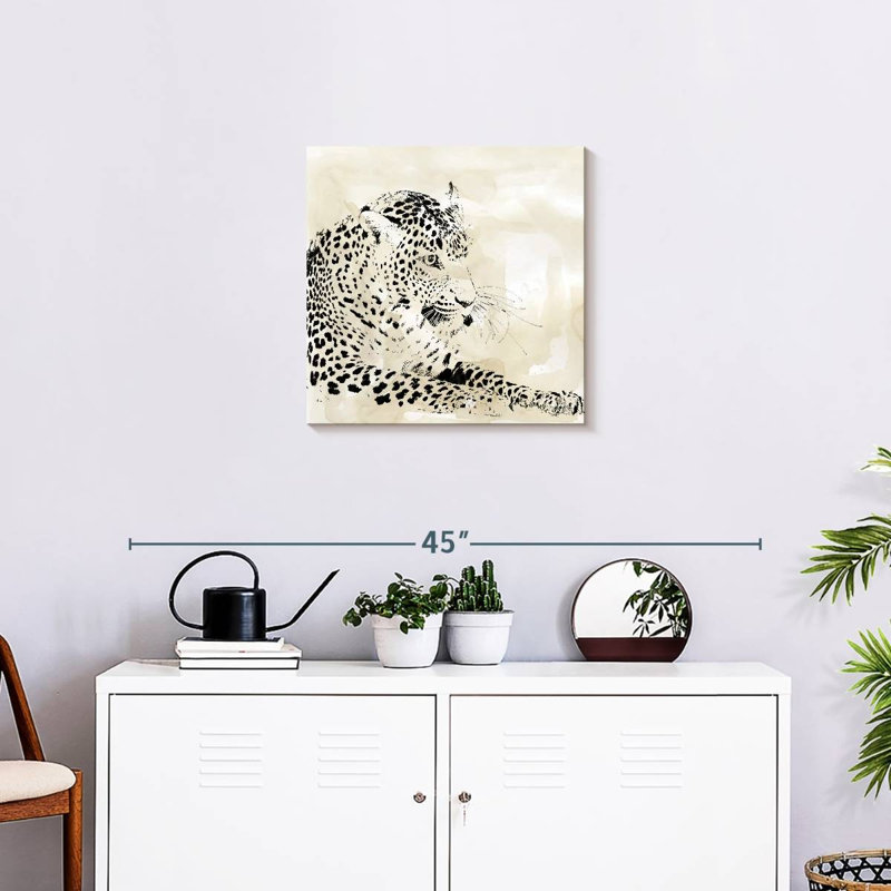 Brampt Leopard Spots I, 20" H x 20" W