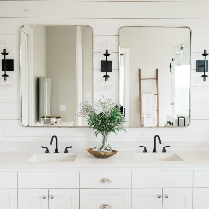 Widespread 2-handle Bathroom Faucet with Drain Assembly, Matte Black