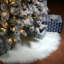 National Tree Company General Store Collection White High Pile Tree Skirt-1805731216