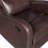 Brown Reclining Chair 1Pc Comfort Seating Faux Leather Upholstery Living Room Furniture Solid Wood-1973031096