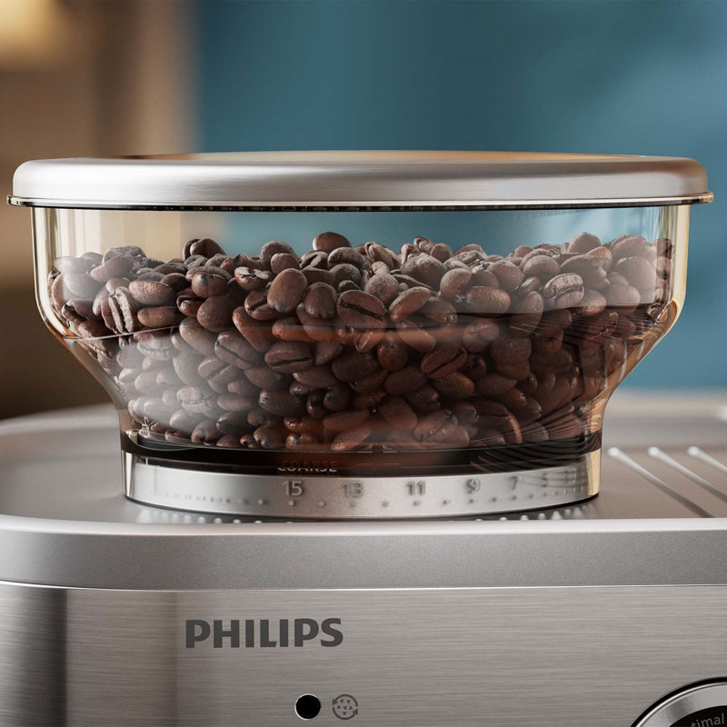 Philips Barista Brew Semi-Automatic Espresso Machine with Frother, 280gr Dual Bean Container
