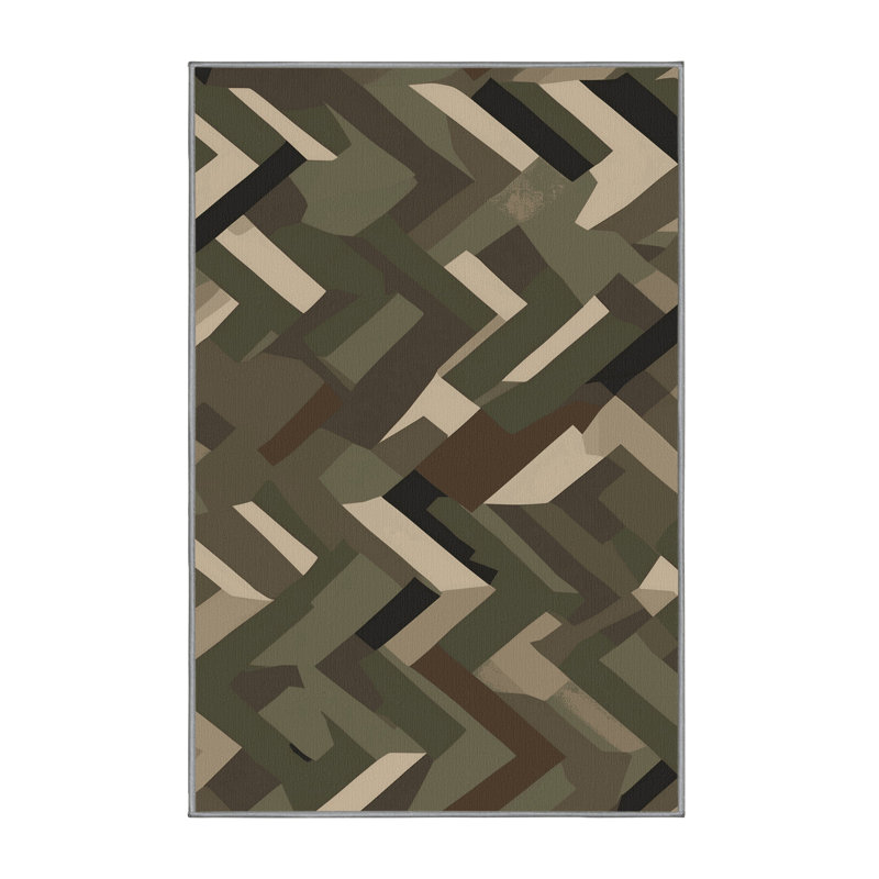 Shadow Route Rug, Rectangle 5' x 8'