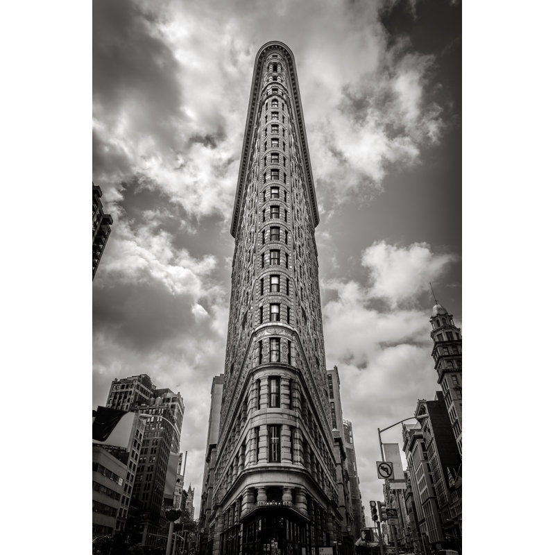 The Flatiron Building In Manhattan by Francois-roux - Wrapped Canvas Print, 122cm H x 81cm W