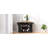 56" Kitchen Island with Rubber Wood Veneer Drop Leaf, Power Outlet, 4 Door Shelves, Embossed Vertical Stripe Rolling Kitchen Cart on 4 Wheels with 6 Deep Drawers for Kitchen, Dining Room-129469868
