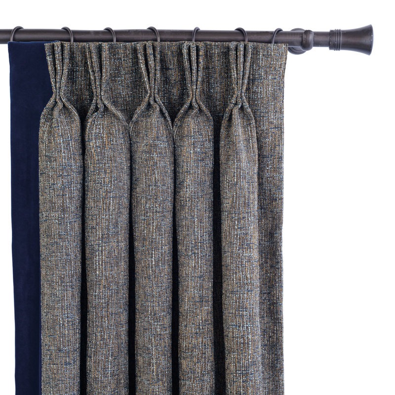 Arthur Blackout Curtain Single Panel, 40" W x 108" L, Right