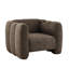 Fauteuil Maravilla moderne rembourré avec silhouette massive, surpiqûres en canal et rembourrage moelleux-136925376