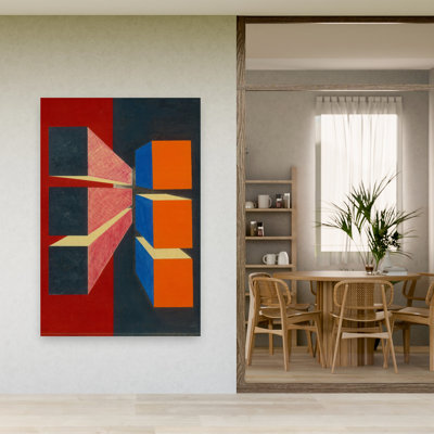 Modern Geometric Design Abstract Bold Colorful Wall Art