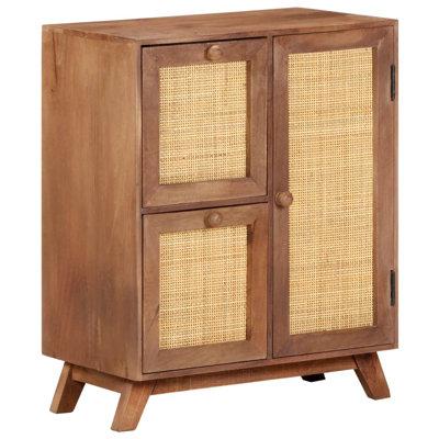 Natahsa Sideboard 29.5"x23.6"x13.8" Solid Mango Wood by Bay Isle Home