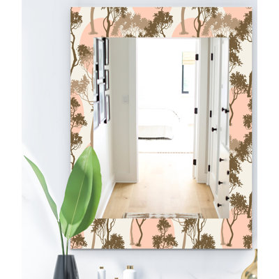 Miroir de salle de bain/meuble-lavabo en bois