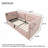Upholstered Twin Size Daybed, Hydraulic Storage Twin Bed Frame with USB & Type-C Charging (Without Mattress)-924841025