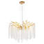 Lustre en forme de branche en cristal 8 lumières 8 pièces pour salon, salle à manger
