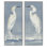 White Herons with Ocean Wave 2 Piece Framed Giclee Art Set, design by Sally Swatland