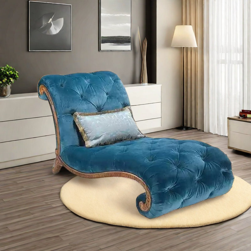 Chaise légère, luxueuse et élégante, Bleu