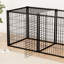 Cage pour chien de 63 po pour canines de taille moyenne, parc pour chiots avec dessus amovible, fil de résistance à la traction, emplacement de la porte réglable, espaces séparés de séparation, installation rapide et simple pour chiens de 50 à 90 lb, verrouillable