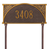 Dragonfly 1-Line Lawn Address Sign