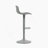 Modern PU Leather Counter Height Barstools With Adjustable Swivel, Comfortable Backrest, And Sturdy Base - Set Of 2, Gray-730995925