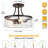 3 - Light Gold Semi Flush Mount Ceiling Light With Glass Shade-1443730261